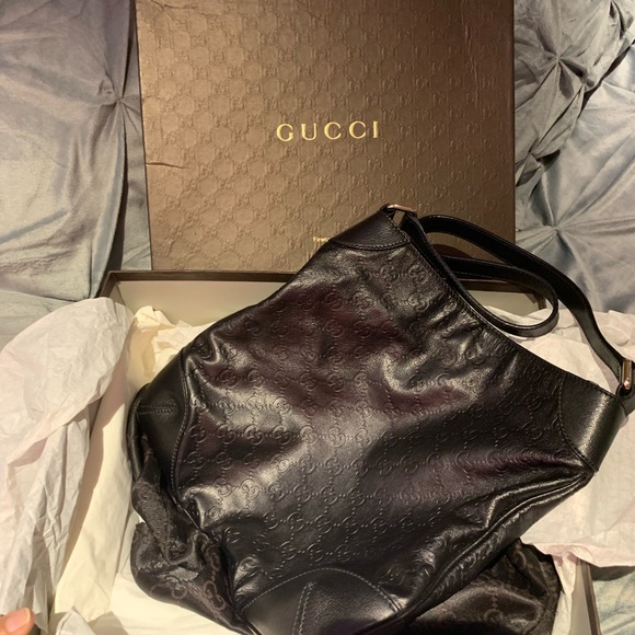 Black Gucci GG Guccisima Shoulder Bag- Immaculate!!